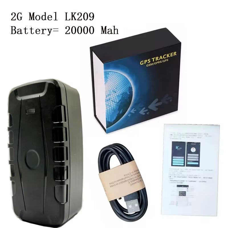 4G Car Waterproof GPS Tracker LK209C 20000Mah Battery Realtime Tracking Vehicle Locator Magnet 240 Day LK209A Free App