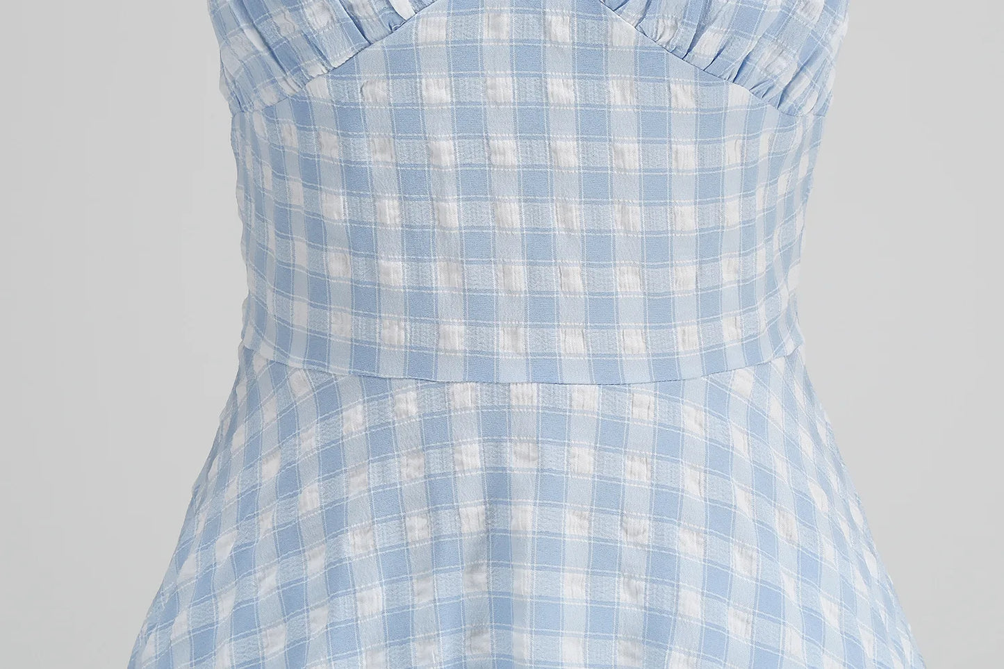 Women Vintage Halterneck Dress Plaid Rockabilly Cocktail Gingham Tea Party Elegant Dress 1950S 40S Swing Dress Summer Dress
