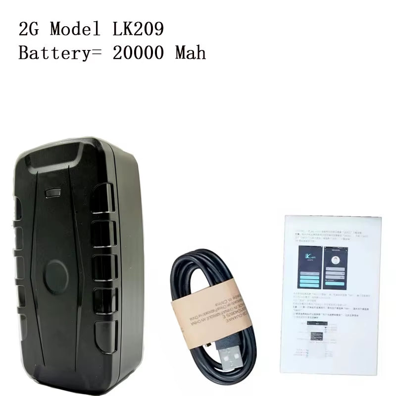 4G Car Waterproof GPS Tracker LK209C 20000Mah Battery Realtime Tracking Vehicle Locator Magnet 240 Day LK209A Free App