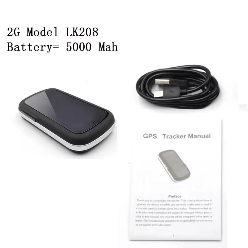 4G Car Waterproof GPS Tracker LK209C 20000Mah Battery Realtime Tracking Vehicle Locator Magnet 240 Day LK209A Free App