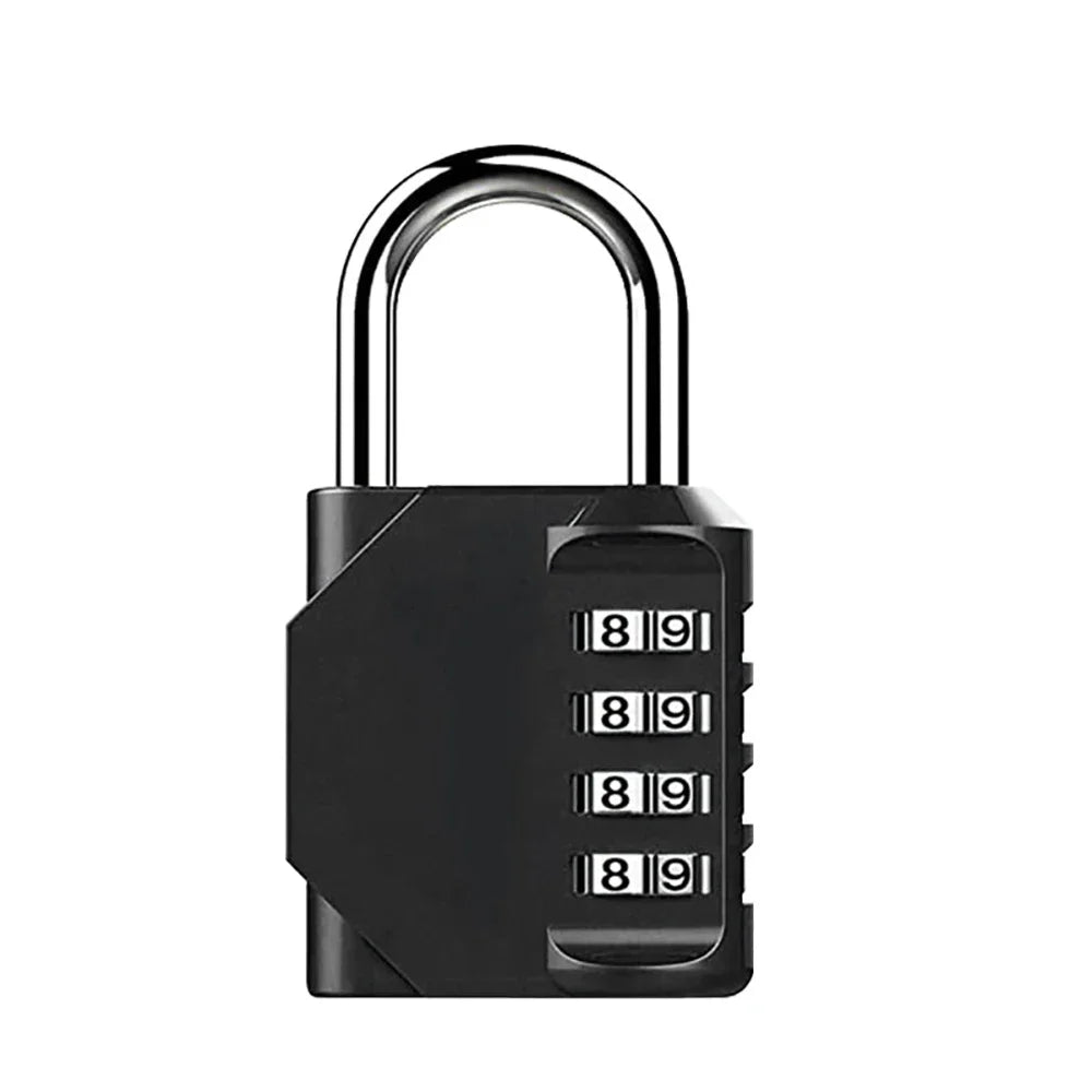 1Pc Combination Lock Resettable 4 Digit Padlock with Combination Waterproof and Heavy Duty Combination Padlock Outdoor