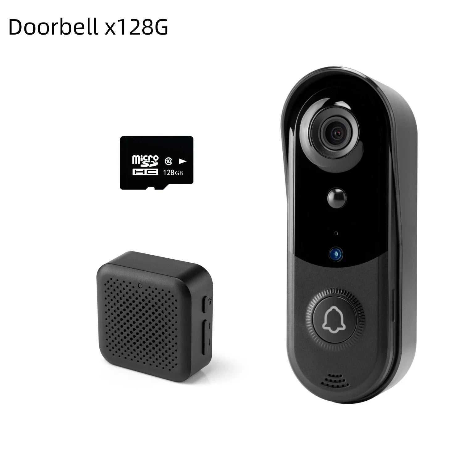 Smart Home Security Doorbell with Wifi Connection and Two-Way Audio Communication Outdoor Wireless Wifi Doorbell
