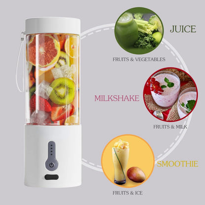 Powerful Portable Blender for Shakes and Smoothies On-The-Go, 150W Motor, Fast USB C Rechargeable, Compact Design with Power Dis