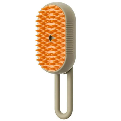 3-in-1 Electric Spray Cat and Dog Grooming Brush with Massage Function and Hair Removal Combs