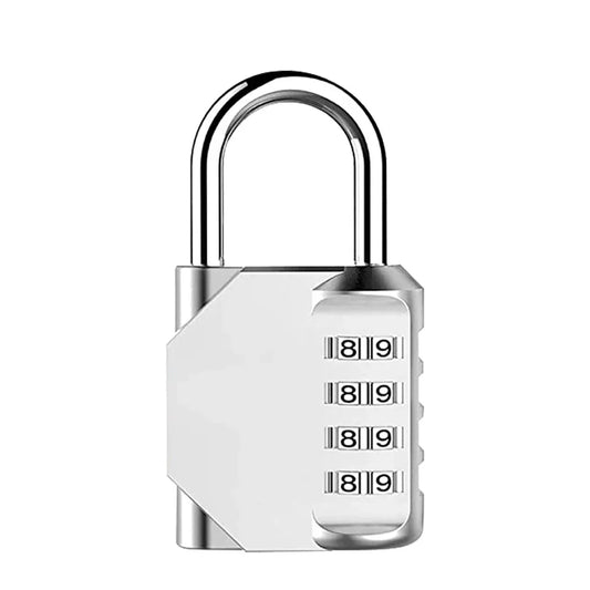 1Pc Combination Lock Resettable 4 Digit Padlock with Combination Waterproof and Heavy Duty Combination Padlock Outdoor