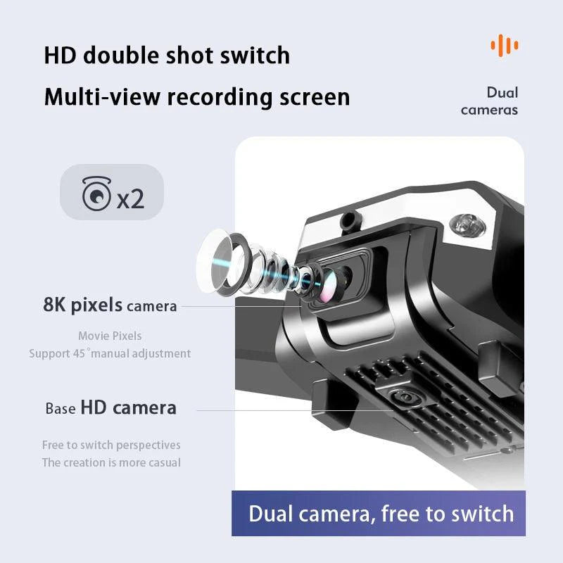 8K Professional Drones with HD Camera Obstacle Avoidance Aerial Photography Foldable Quadcopter Rc Helicopter Dron Toys